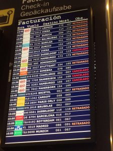 Verspätungen am Flughafen Palma de Mallorca am 10. Oktober 2017 (aus Erfahrungen mit Niki und Neckermann Reisen)